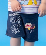 ヒーロー柄デニムニットパンツ