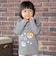襟フリルお顔アップリケ長袖Tシャツ