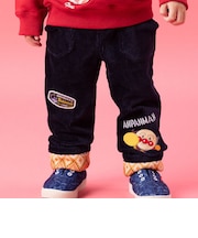 裾折り返しニットコールパンツ