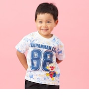 総柄ナンバー半袖Tシャツ