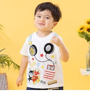 アップリケヘッドフォン半袖Tシャツ