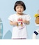 袖フリルシェル柄アップリケTシャツ