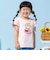 袖フリルシェル柄アップリケTシャツ