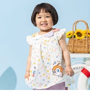 ドット柄アップリケチュニック