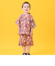 光る!顔柄らくらく甚平