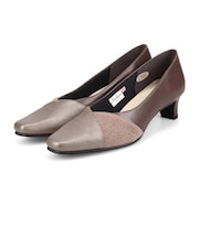 HIROKO KOSHINO 【通勤×歩きやすい】レディース パンプス 5.5cmヒール Vカットライン 本革 きれいめ HKL5149