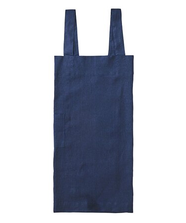 リネンスクエアクロスエプロン ネイビー | fog linen work