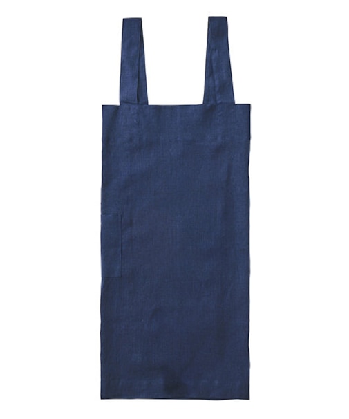 リネンスクエアクロスエプロン ネイビー | fog linen work