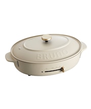 オーバルホットプレート グレージュ | BRUNO