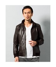 本革 レザートラックジャケット ジャージ メンズ TRK01A