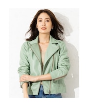 本革 ダブルライダースジャケット レディース DRY02LB