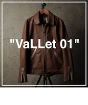 【vibecaコラボ】VALLET 本革 シングルライダースジャケット メンズ ヴァレット VALLET01AN