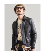 【vibecaコラボ】VaLLet 本革 レザーブルゾン メンズ ヴァレット VALLET03AN