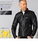 Liugoo Leathers 本革 メッシュレザーシングルライダース メンズ SRS24A