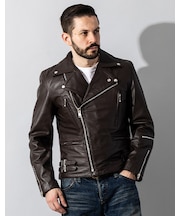 Liugoo Leathers 本革 UKダブルライダースジャケット 着脱ライナー DRY02A