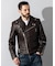 Liugoo Leathers 本革 UKダブルライダースジャケット 着脱ライナー DRY02A