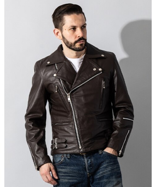 Liugoo Leathers 本革 UKダブルライダースジャケット 着脱ライナー DRY02A