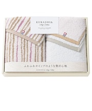 KURASHI&ホイップコットンフェイスタオル2P
