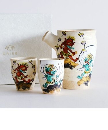 風神雷神 酒器セット