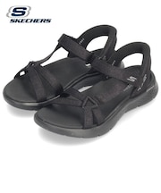 スケッチャーズ スリップインズ レディース サンダル 黒 スポーツサンダル SKECHERS ゴー ウォーク フレックス サンダル イルミネイト 141481
