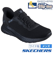 スケッチャーズ スリップインズ メンズ ワーク スクワッド カオス スティヴィグ SR 200254W BLK スニーカー SKECHERS ワイド