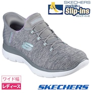SKECHERS スケッチャーズ スリップインズ レディース サミッツ ダズリングヘイズ 149937W ワイド幅 軽量