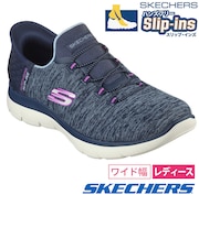 SKECHERS スケッチャーズ スリップインズ レディース サミッツ ダズリングヘイズ 149937W ワイド幅 軽量