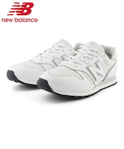 ニューバランス スニーカー メンズ レディース ランニングシューズ 黒 白 レザー 靴 new balance ML373 PK PJ ブラック ホワイト ワイズ 2E 標準幅