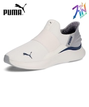 プーマ スニーカー レディース スリッポン 黒 厚底 ランニングシューズ PUMA SOFTRIDE ソフトライド ハーモニー レオ イーズイン 白 ブラック ホワイト 312809