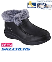 スケッチャーズ スリップインズ レディース ブーツ ハンズフリー 靴 撥水 SKECHERS 144221 グレーシャル ウルトラ 軽量 防寒 ノーマル幅
