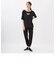 Reebok/リーボック　レディース　5分袖Tシャツ・レギンス　2点セット　セットウェア　フィットネス　ジム　体型カバー　水着　水陸両用