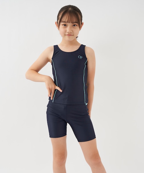 OceanPacific/オーシャンパシフィック キッズ 子供 ジュニア スクール水着タンキニ2点セット