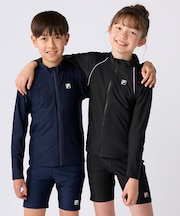 FILA/フィラ キッズ　子供　ジュニア 長袖フルＺＩＰラッシュガード
