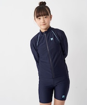 FILA/フィラ キッズ　子供　ジュニア 長袖フルＺＩＰラッシュガード
