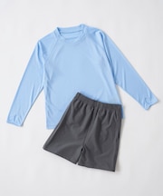 OceanPacific/オーシャンパシフィック 長袖+ショートパンツ 2点セット水着