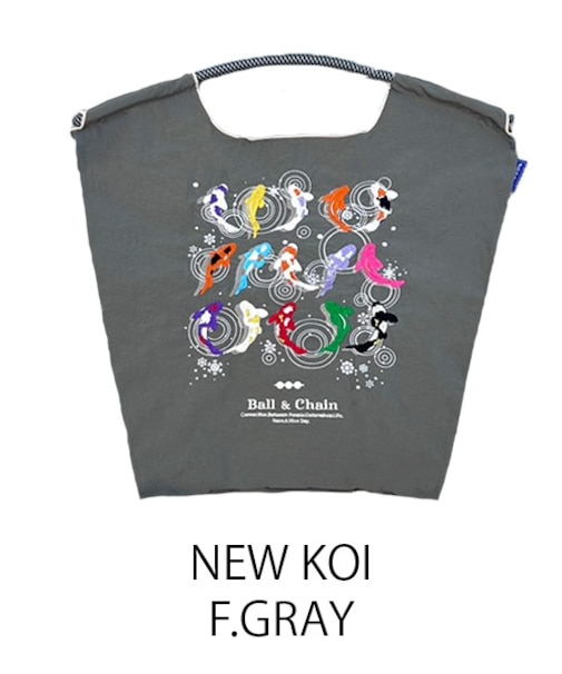【Ball＆Chain/ボールアンドチェーン】NEW KOI(M) 刺繍エコバッグ