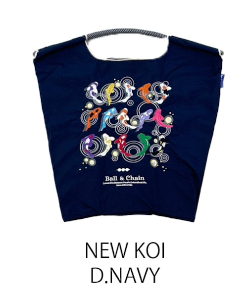 【Ball＆Chain/ボールアンドチェーン】NEW KOI(M) 刺繍エコバッグ