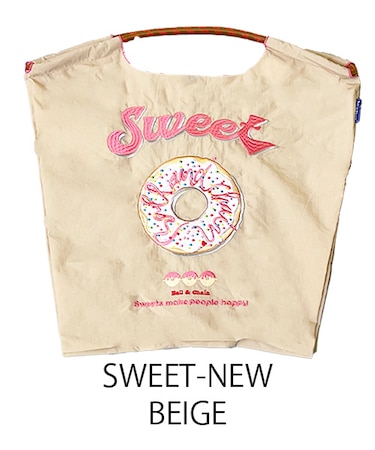 【Ball&Chain/ボールアンドチェーン】SWEET-NEW(M) 刺繍エコバッグ