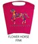 【Ball＆Chain/ボールアンドチェーン】FHM FLOWER HORSE(M) 刺繍エコバッグ