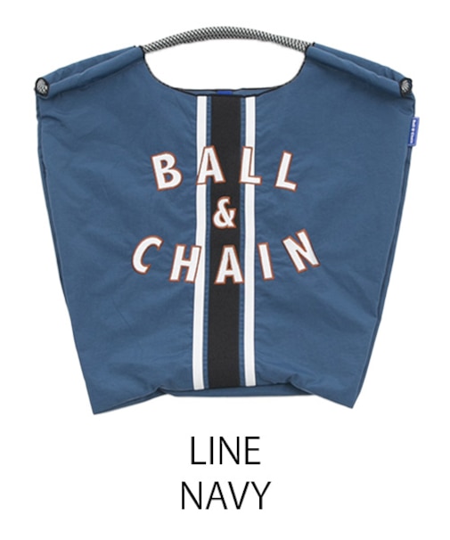 【Ball＆Chain/ボールアンドチェーン】LINE刺繍 刺繍エコバッグ(M)