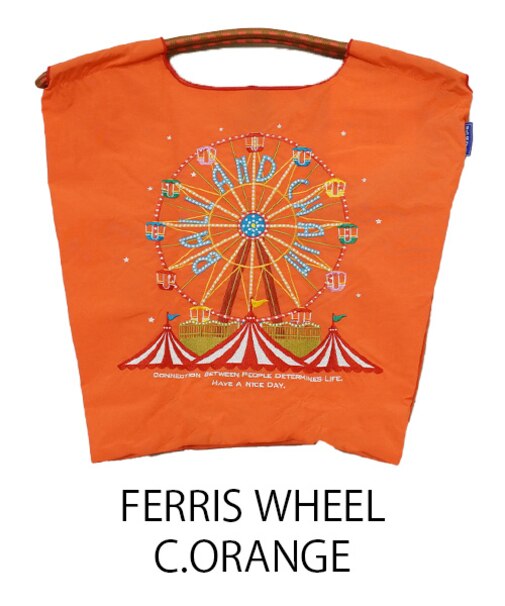 【Ball＆Chain/ボールアンドチェーン】FERRIS WHEEL(M) 刺繍エコバッグ