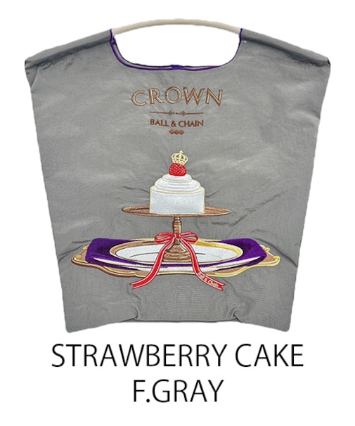 【Ball&Chain/ボールアンドチェーン】STRAWBERRY CAKE(M) 刺繍エコバッグ