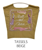 【Ball&Chain/ボールアンドチェーン】TASSELS(M) 刺繍エコバッグ