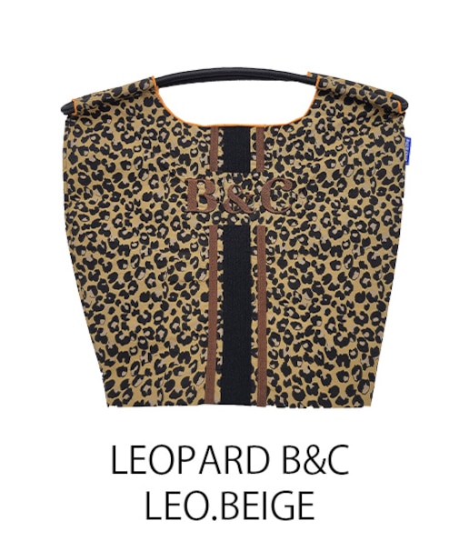 【Ball＆Chain/ボールアンドチェーン】LEOPARD B&C(M) 刺繍エコバッグ