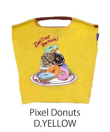 【Ball＆Chain/ボールアンドチェーン】Pixel Donuts(M) 刺繍エコバッグ