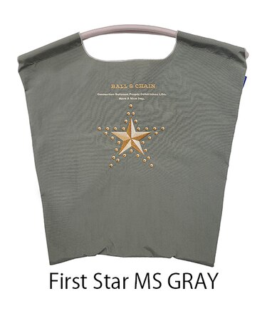【Ball&Chain/ボールアンドチェーン】fast Star(M) 刺繍エコバッグ
