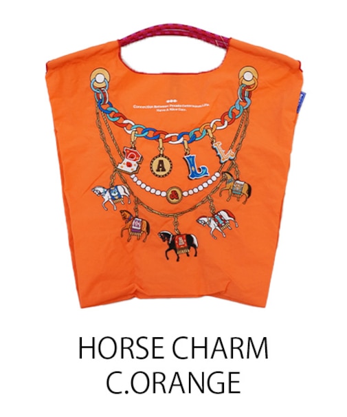 【Ball&Chain/ボールアンドチェーン】HORSE CHARM(M) 刺繍エコバッグ