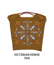 【Ball&Chain/ボールアンドチェーン】VICTORIAN HORSE(M) 刺繍エコバッグ