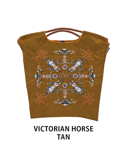 【Ball＆Chain/ボールアンドチェーン】VICTORIAN HORSE(M) 刺繍エコバッグ
