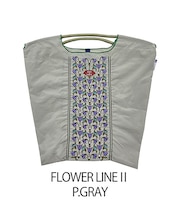 【Ball&Chain/ボールアンドチェーン】FLOWER LINE||(M) 刺繍エコバッグ